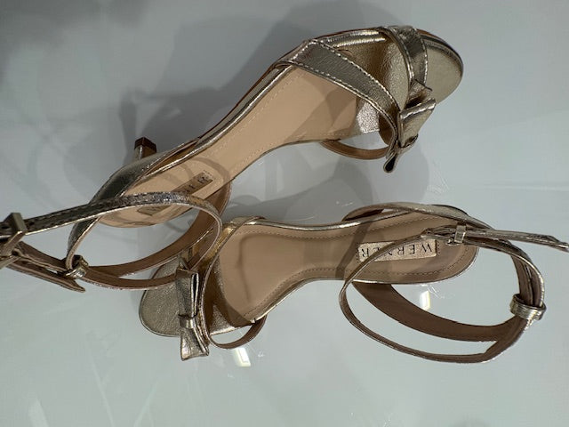 WERNER - 103076 - SANDALO PELLE CON FIOCCO