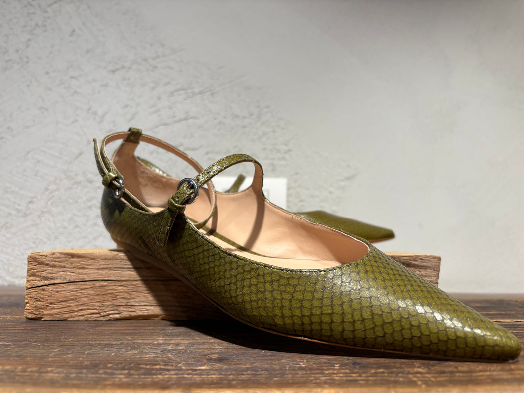 ORME CONCRETE 2038 FLAT SHOES  BALLERINE SNAKE